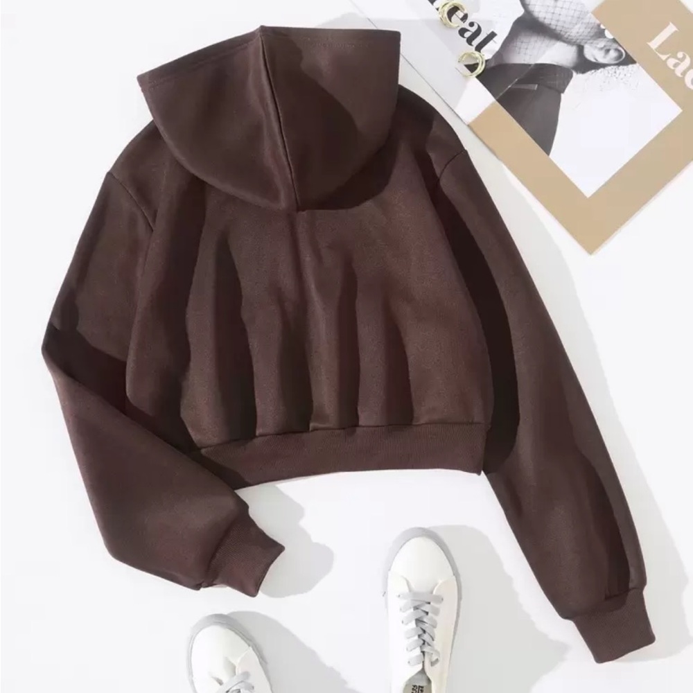 SHEIN Chocolate Brown hoodie - Picture 2 of 4